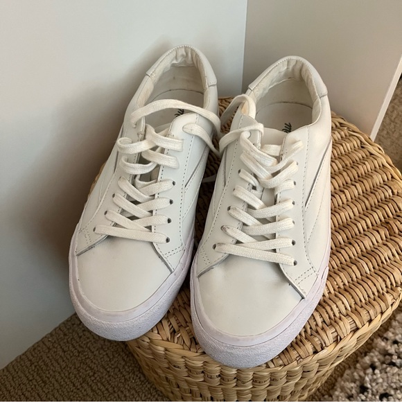 Madewell white sneakers Sidewalk Low-Top Sneakers in Leather - Picture 3 of 8